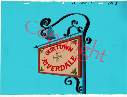 Broom Hilda Production Animation Background Fabulous Funnies from Filmation 1978 A-09