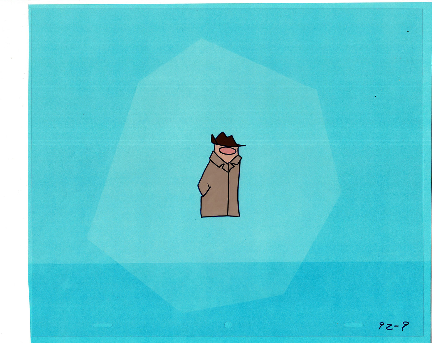 Sesame Street Cel and Drawing Detective The Heavyweight Production Cartoon Ivanick 1989 B-09