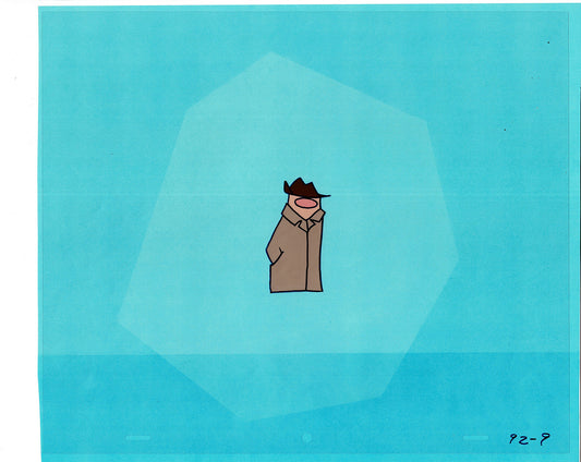 Sesame Street Cel and Drawing Detective The Heavyweight Production Cartoon Ivanick 1989 B-09