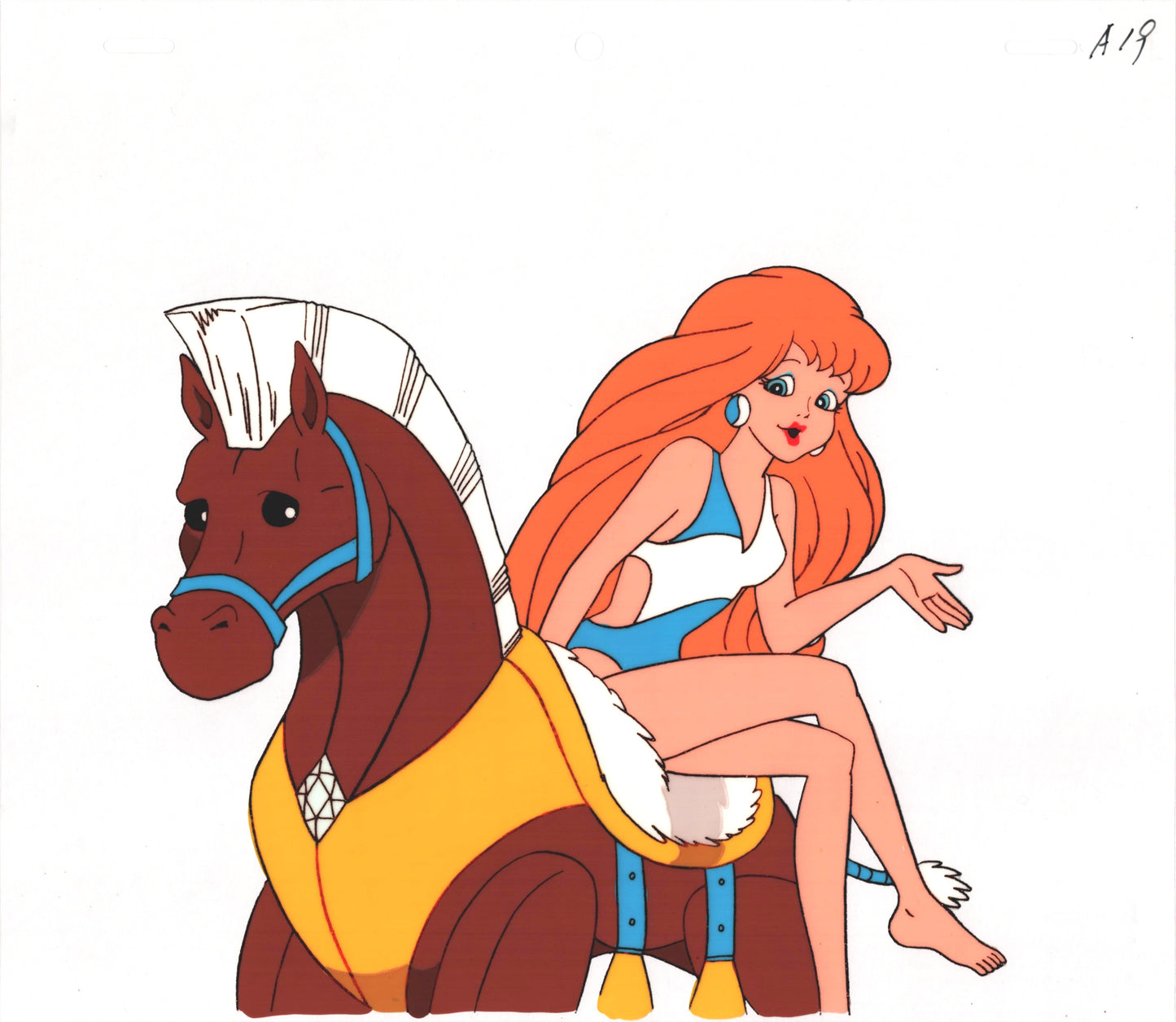 Beverly Hills Teens Blaze Summers Stardust Production Animation Cel DIC 1987