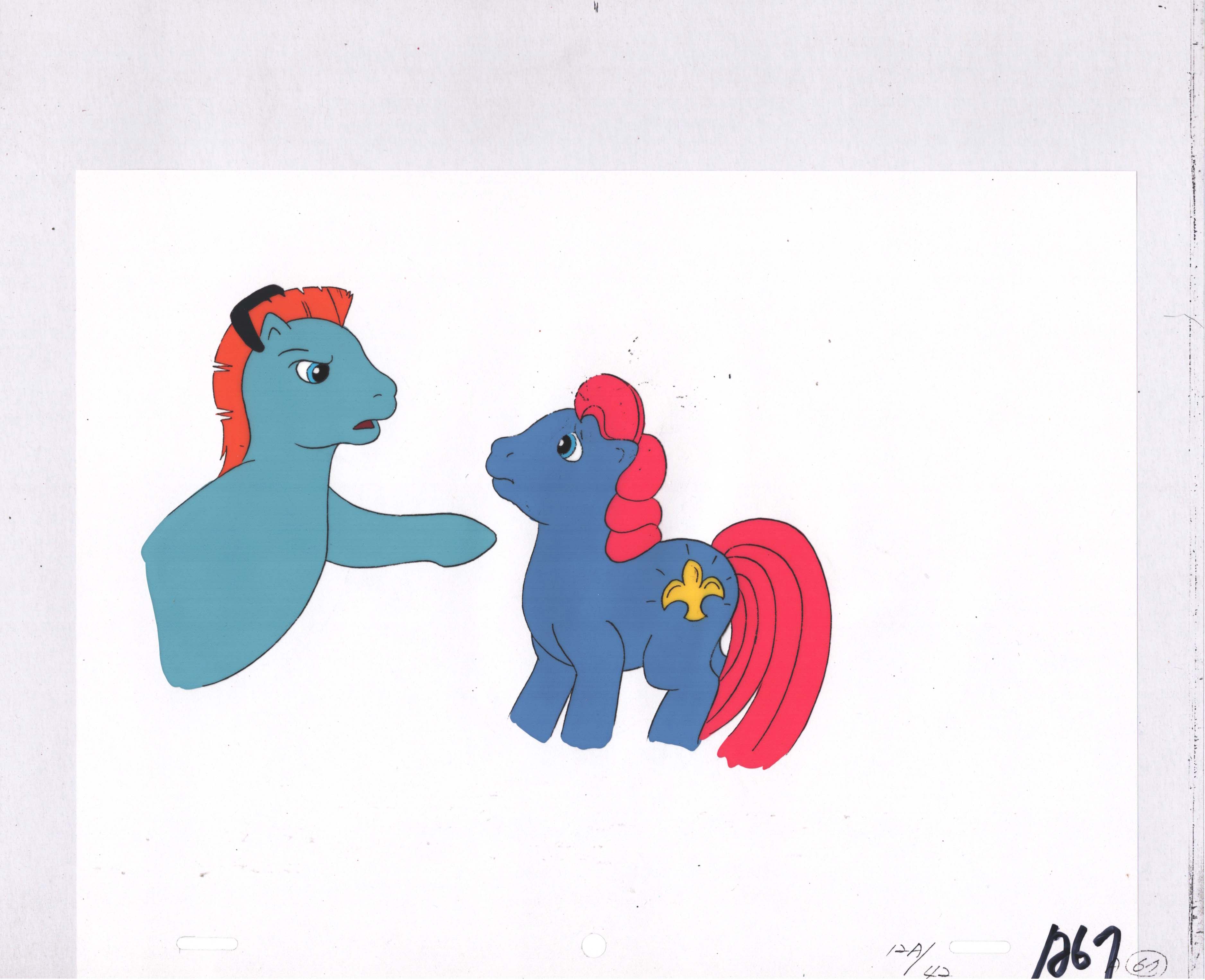 Sunbow Animation Style My Little Pony Original Production Animation Cel Hasbro Sunbow 1980s o ...