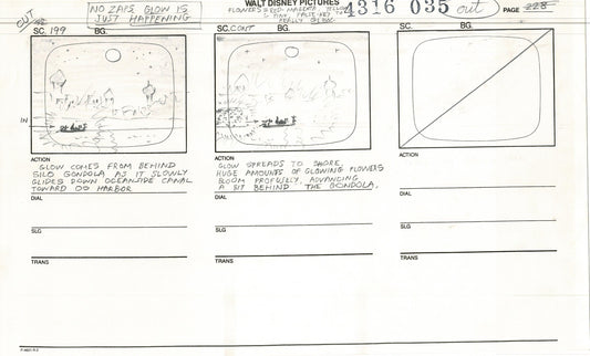ALADDIN Disney Series Production Animation SB Drawing from Animator Wendell Washer's Estate 14
