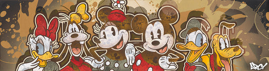 Mickey Mouse Walt Disney Fine Art ARCY Signed Limited Edition Print of 23 on Canvas - Time for Friends - Premiere Edition