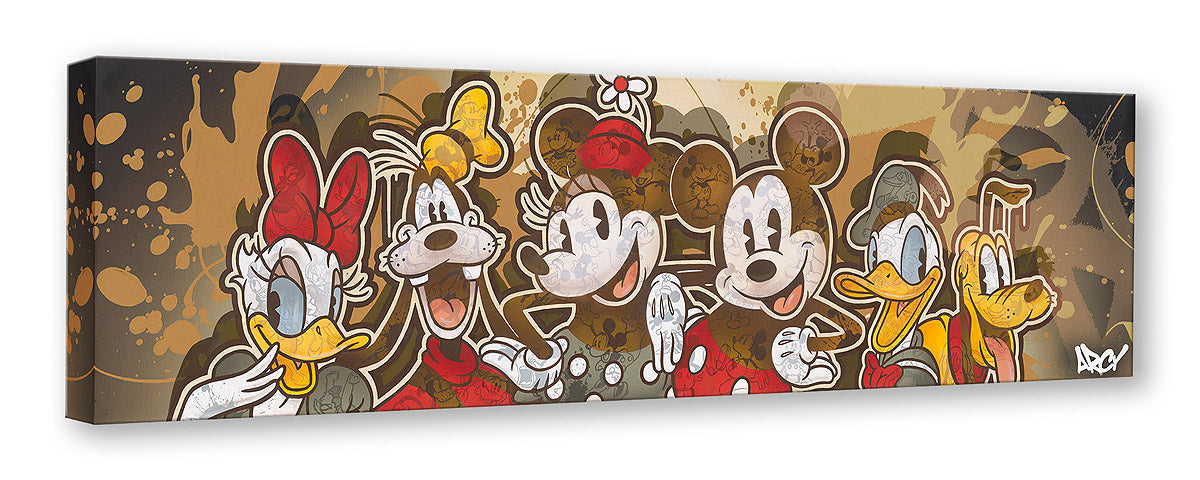 Mickey Mouse Walt Disney Fine Art by ARCY Limited Edition of 1500 TOC Treasures on Canvas Print "Time For Friends"