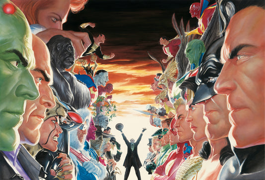 Absolute Justice JLA DC Comics Alex Ross Signed Print on Paper Limited Edition of 25 Printers Proof Edition