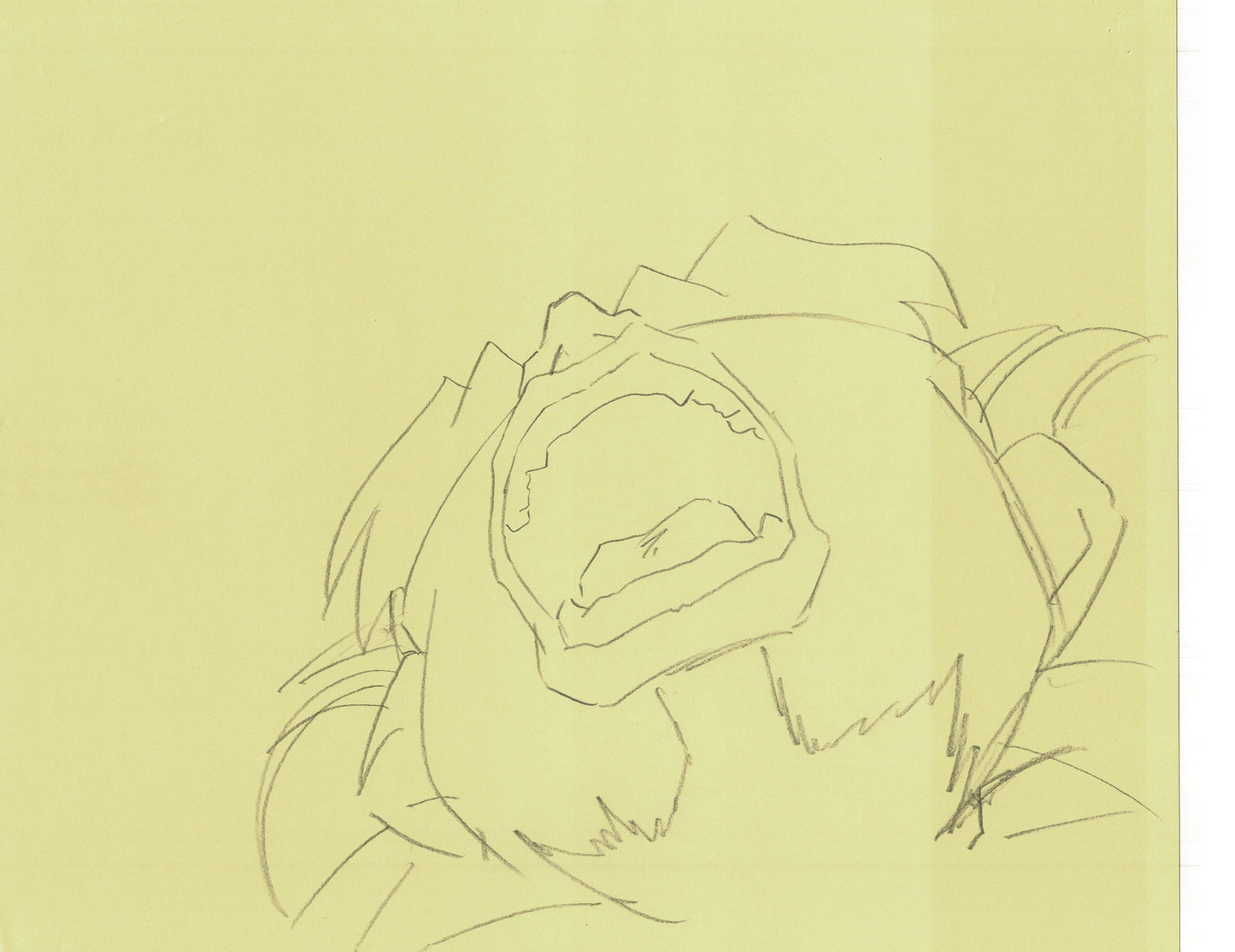 Excel Saga Anime Lot of 2 Production Animation Cel Drawings 2000 AE-25