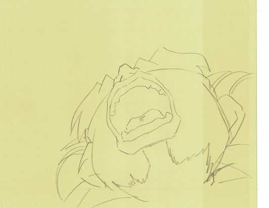 Excel Saga Anime Lot of 2 Production Animation Cel Drawings 2000 AE-25