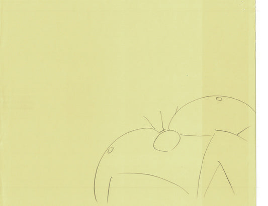 Excel Saga Anime Lot of 2 Production Animation Cel Drawings 2000 AE-27