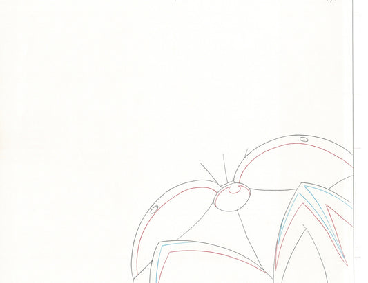 Excel Saga Anime Lot of 2 Production Animation Cel Drawings 2000 AE-29