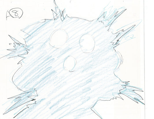 Excel Saga Anime Lot of 2 Production Animation Cel Drawings 2000 BE-05