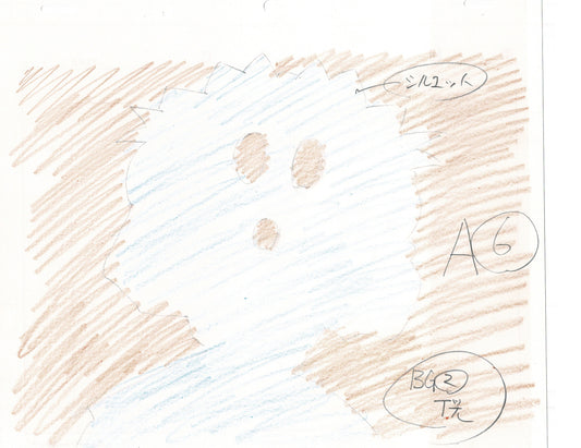 Excel Saga Anime Lot of 2 Production Animation Cel Drawings 2000 BE-07