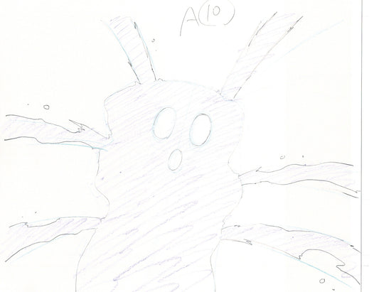 Excel Saga Anime Lot of 2 Production Animation Cel Drawings 2000 BE-21