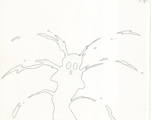 Excel Saga Anime Lot of 2 Production Animation Cel Drawings 2000 BE-37