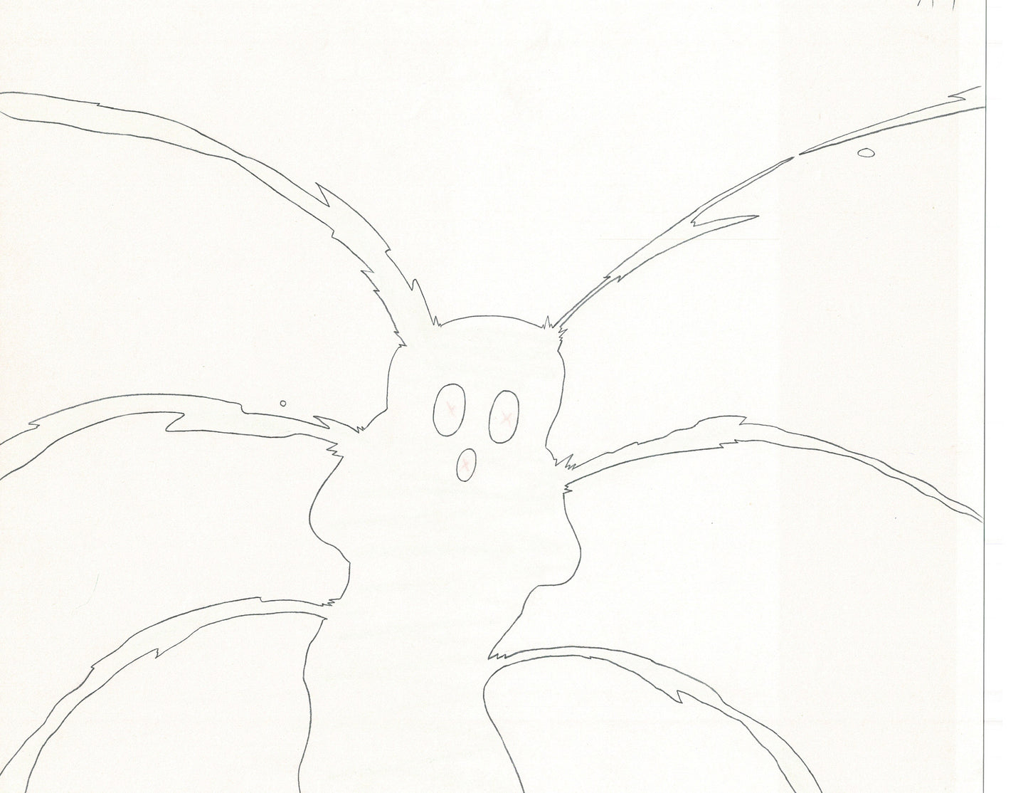 Excel Saga Anime Lot of 2 Production Animation Cel Drawings 2000 BE-39