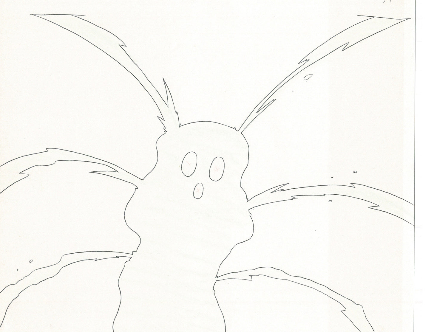 Excel Saga Anime Lot of 2 Production Animation Cel Drawings 2000 BE-41