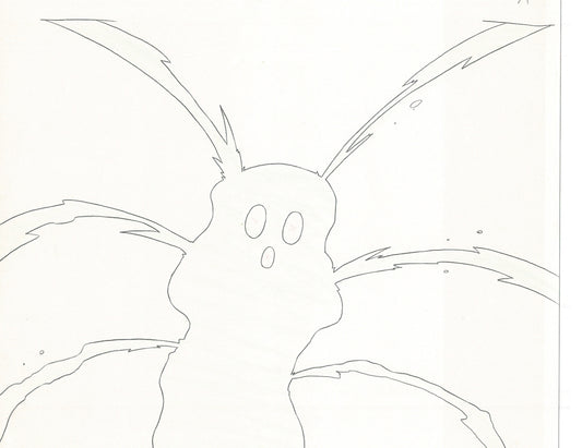 Excel Saga Anime Lot of 2 Production Animation Cel Drawings 2000 BE-41