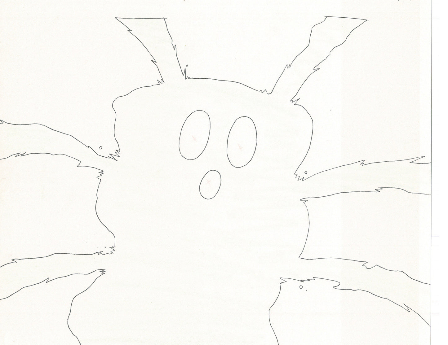 Excel Saga Anime Lot of 2 Production Animation Cel Drawings 2000 BE-45