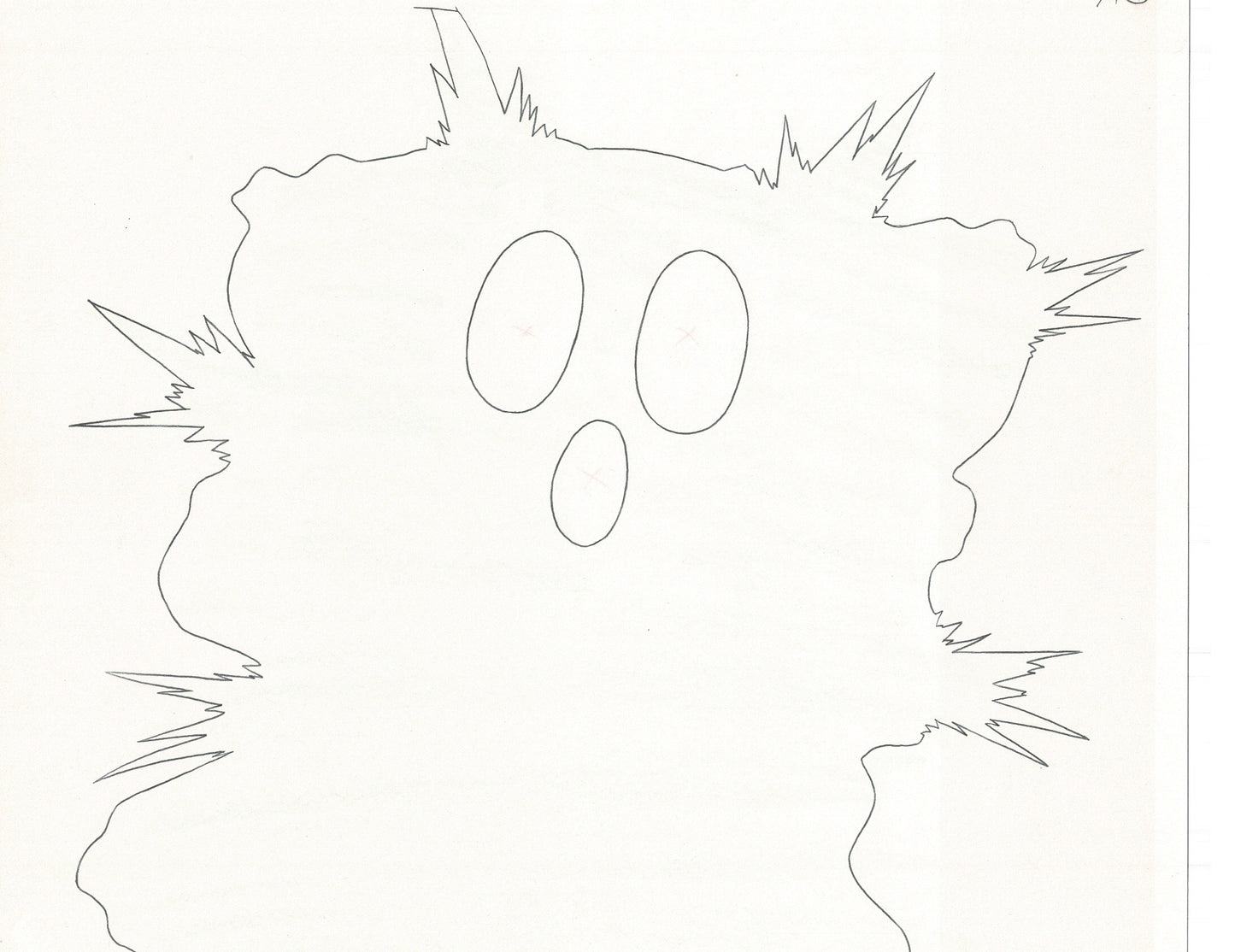 Excel Saga Anime Lot of 2 Production Animation Cel Drawings 2000 BE-49