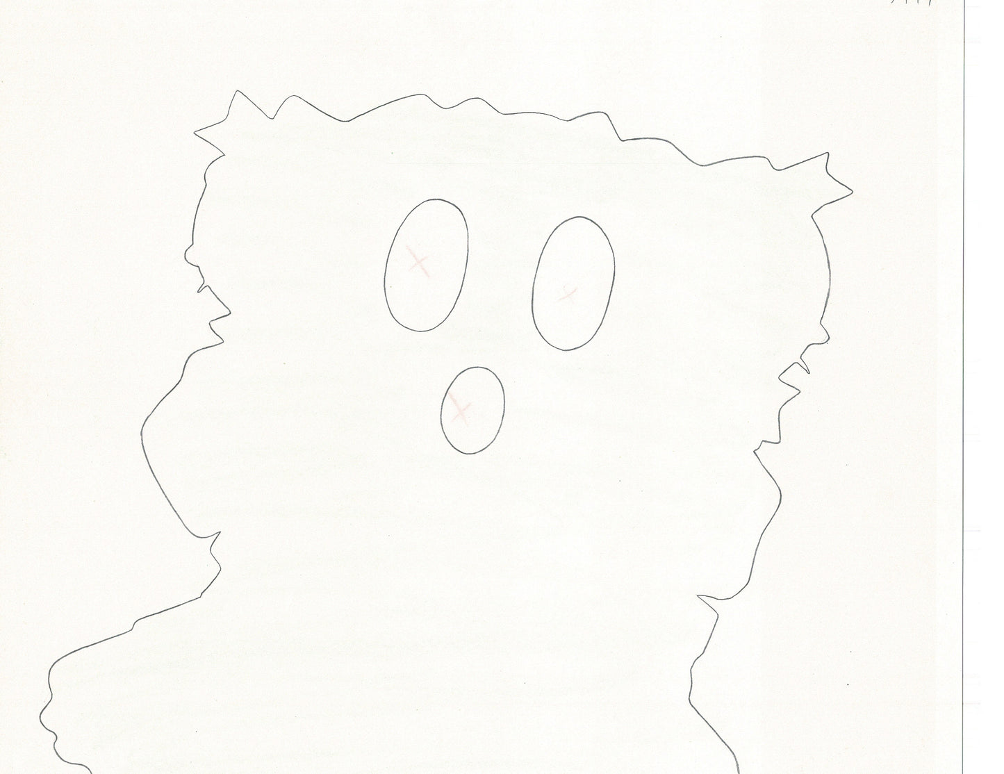 Excel Saga Anime Lot of 2 Production Animation Cel Drawings 2000 BE-51