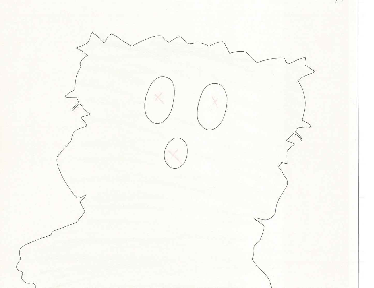 Excel Saga Anime Lot of 2 Production Animation Cel Drawings 2000 BE-53