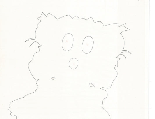 Excel Saga Anime Lot of 2 Production Animation Cel Drawings 2000 BE-55