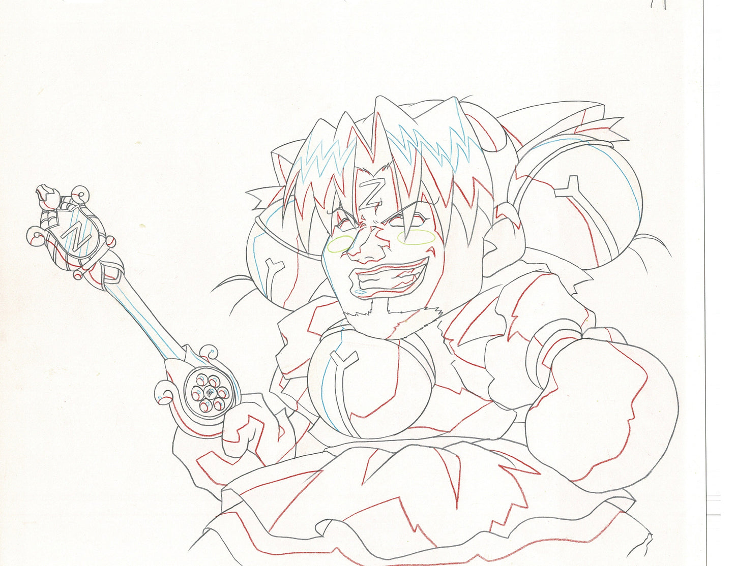 Excel Saga Anime Production Animation Cel Drawing 2000 CE-07