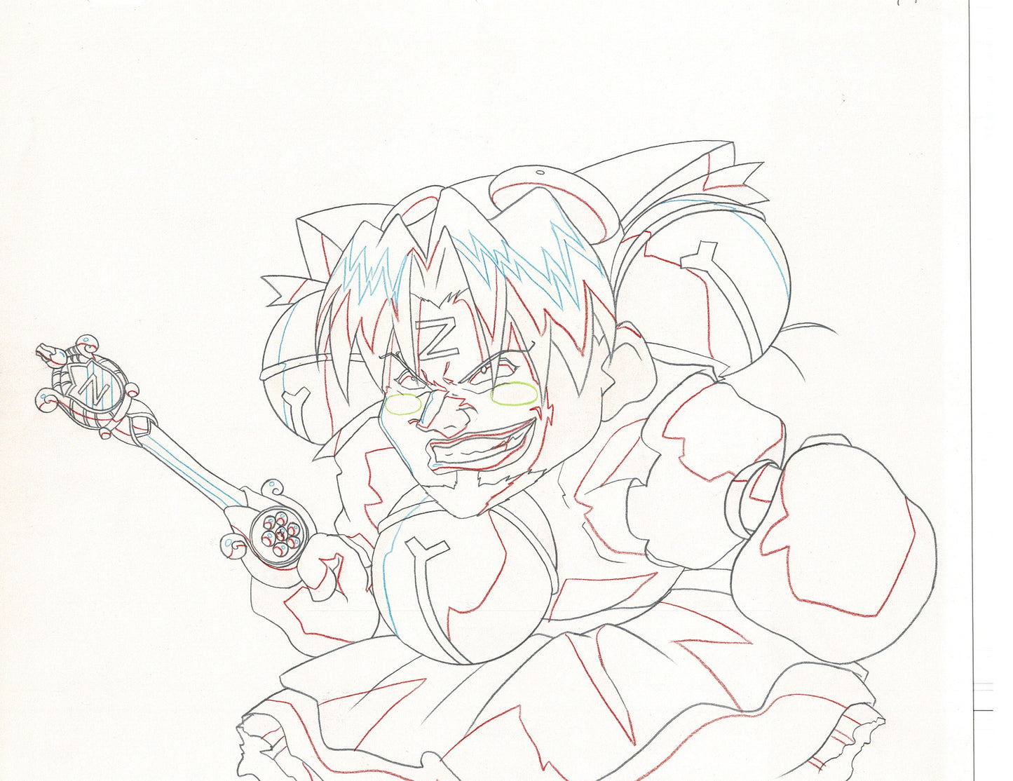 Excel Saga Anime Production Animation Cel Drawing 2000 CE-09
