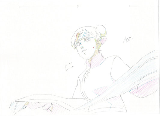 Naruto: Shippuden Tenten Anime Production Animation Cel Drawing 2007-17 DE-01