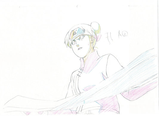 Naruto: Shippuden Tenten Anime Production Animation Cel Drawing 2007-17 DE-06