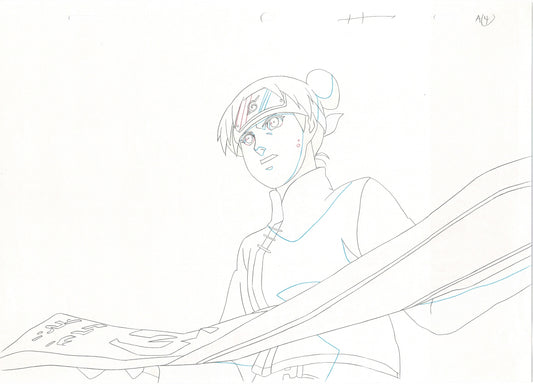 Naruto: Shippuden Tenten Anime Production Animation Cel Drawing 2007-17 DE-15