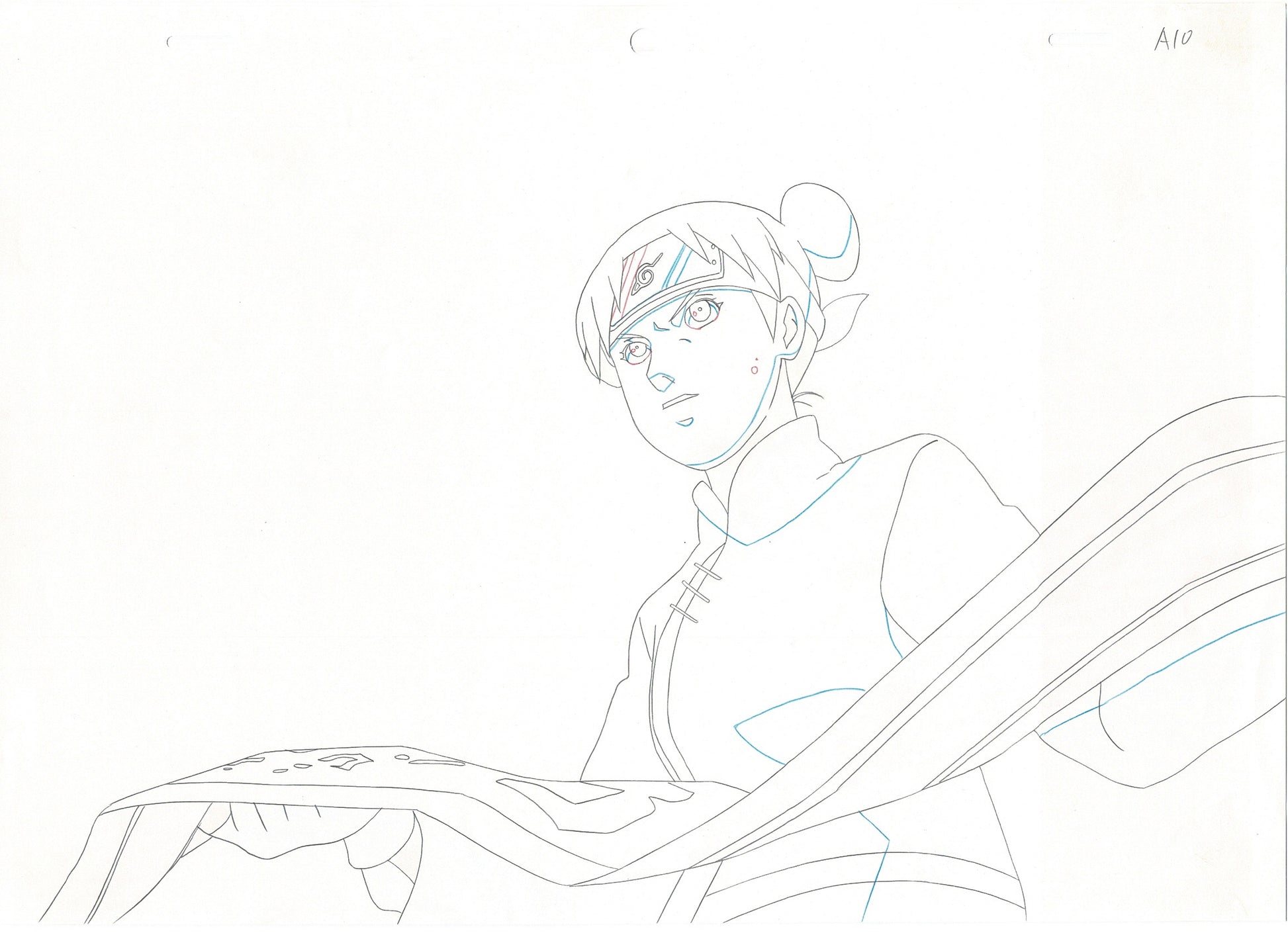 open tenten Naruto: Shippuden Tenten Anime Production Animation Cel Drawing 2007-17 DE-21