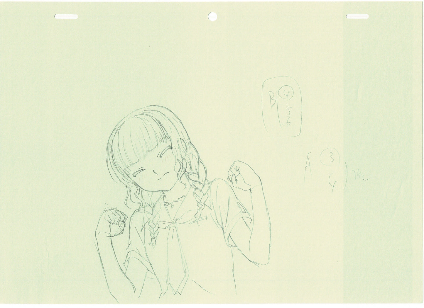 Kimikiss Pure Rouge Mao Mizusawa Anime Production Animation Cel Drawing 2007-8 AA-05
