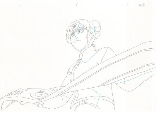 Naruto: Shippuden Tenten Anime Production Animation Cel Drawing 2007-17 DE-22