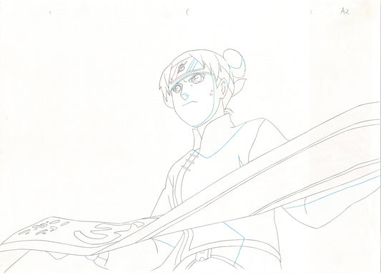 Naruto: Shippuden Tenten Anime Production Animation Cel Drawing 2007-17 DE-23