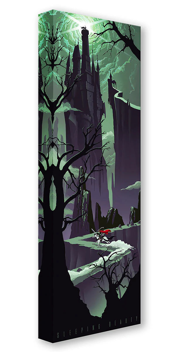 Sleeping Beauty Walt Disney Fine Art JC Richard Limited Edition of 1500 Treasures on Canvas Print TOC - Approaching Maleficent's Castle