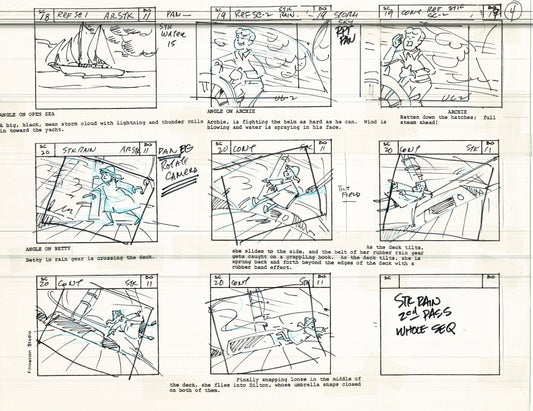 Archie Storyboard Cartoon Page Riverdale Animation Page Filmation 1977 A-005