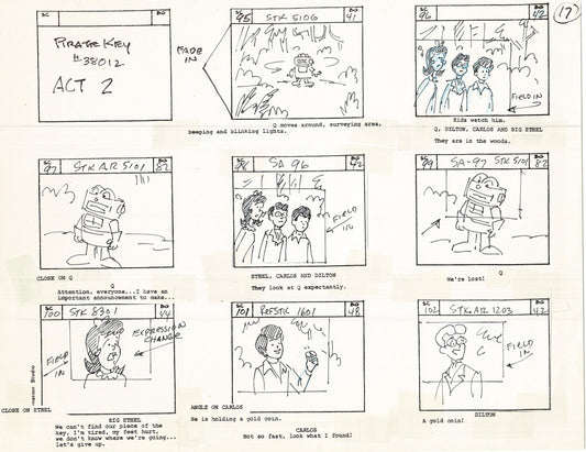 Archie Storyboard Cartoon Page Riverdale Animation Page Filmation 1977 A-018