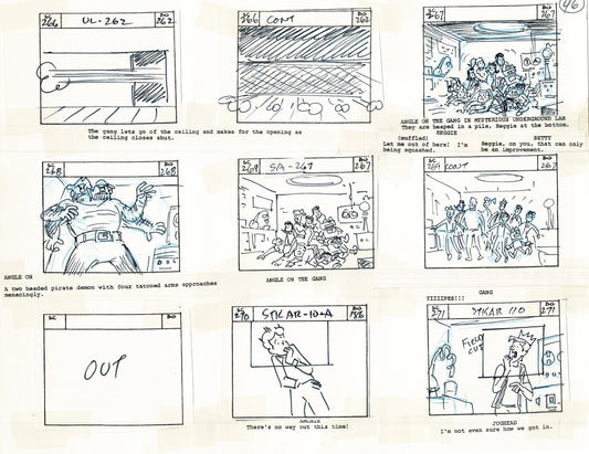 Archie Storyboard Cartoon Page Riverdale Animation Page Filmation 1977 A-048