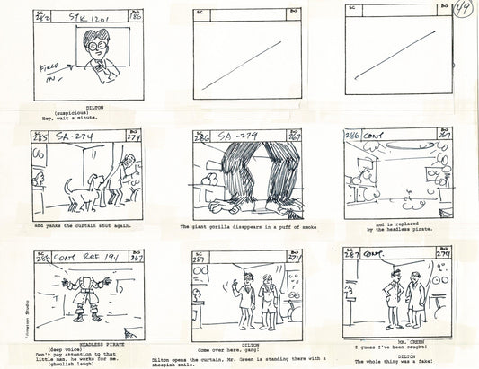 Archie Storyboard Cartoon Page Riverdale Animation Page Filmation 1977 A-052