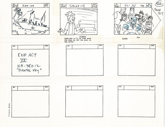 Archie Storyboard Cartoon Page Riverdale Animation Page Filmation 1977 A-055