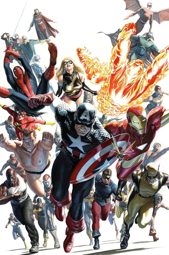 Alex Ross SIGNED Avengers Invaders Marvel SDCC 2024 Exclusive Print on Paper Limited Edition of 25 Artist Proof Edition