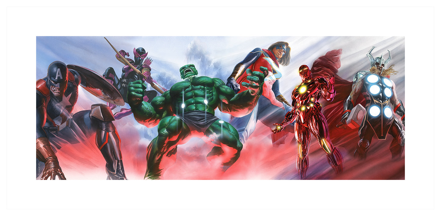 Avengers Twilight Alex Ross Signed Marvel 2026 Print on Paper Limited Edition of 25 Printers Proof Edition