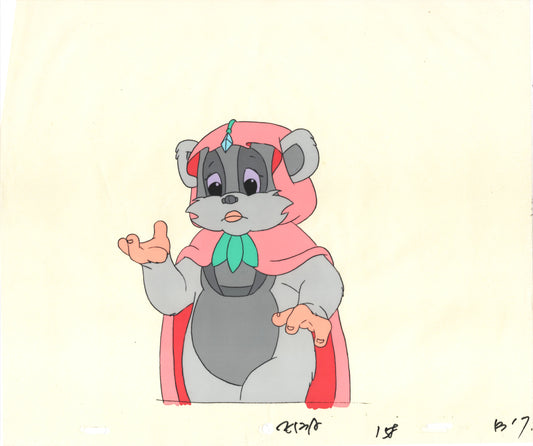 Star Wars: Ewoks Original Production Animation Cel and Drawing (drawing is stuck) from Lucasfilm C-B17