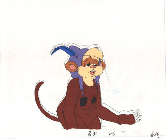 Star Wars: Ewoks Original Production Animation Cel and Drawing (drawing is stuck) from Lucasfilm C-B18