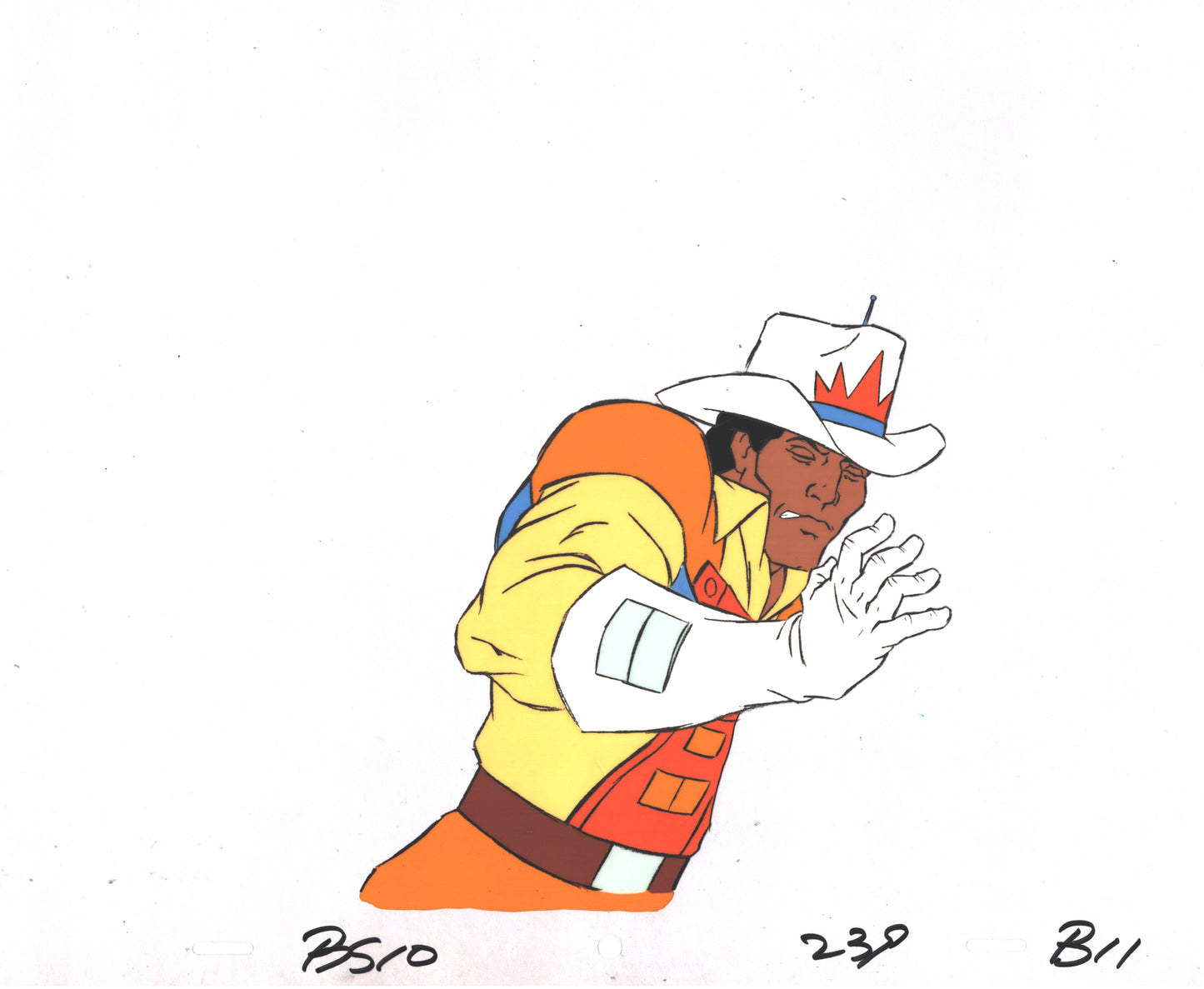 Bravestarr Animation Cartoon Production Cel Used Onscreen from Filmation 1987-8 A-B11