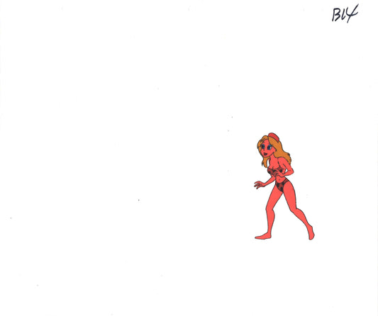 Wacky World of Tex Avery DIC Original Production Animation Cel of Bikini Girl 1997 A-B14A
