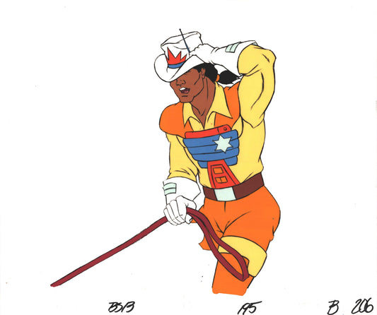 Bravestarr Animation Cartoon Production Cel Used Onscreen from Filmation 1987-8 EB206