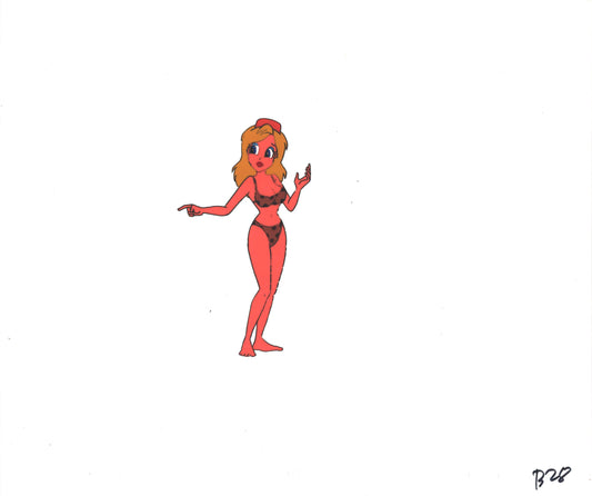 Wacky World of Tex Avery DIC Original Production Animation Cel of Bikini Girl 1997 A-B28