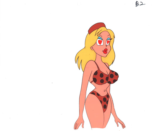 Wacky World of Tex Avery DIC Original Production Animation Cel of Bikini Girl 1997 A-B2A