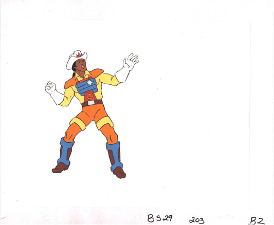 Bravestarr Animation Cartoon Production Cel Used Onscreen from Filmation 1987-8 A-B2